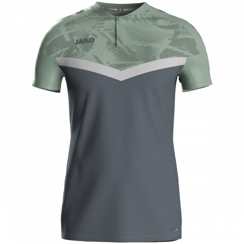 Jako Iconic polo majica kratkih rukava – sivo zelena/siva_EliteSport