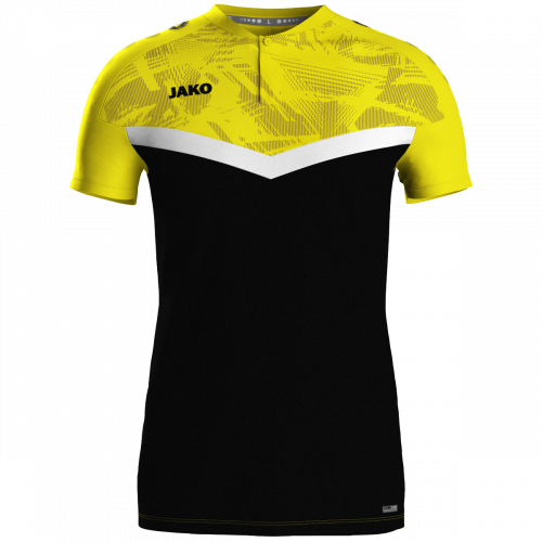 Jako Iconic polo majica kratkih rukava – žuta/crna_EliteSport
