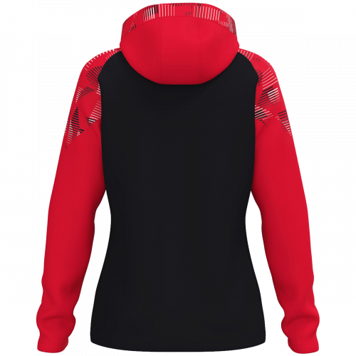 Jako Sonic jakna s kapuljačom – crna/crvena_EliteSport