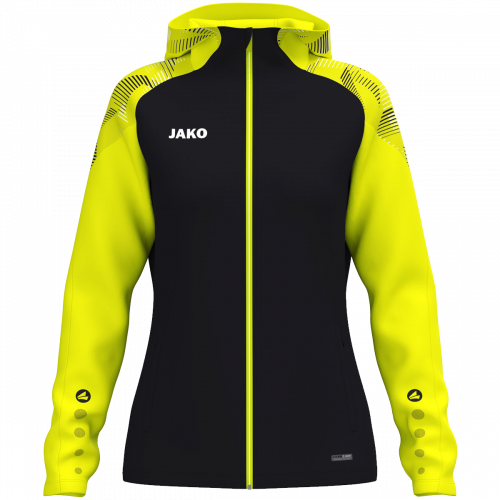 Jako Sonic jakna s kapuljačom – crna/žuta_EliteSport