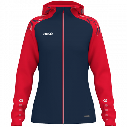 Jako Sonic jakna s kapuljačom – crvena/tamno mornarsko plava_EliteSport