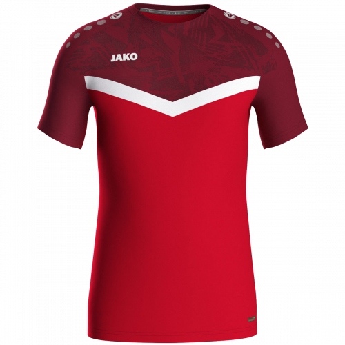 Jako Iconic poliester majica kratkih rukava — crvena/bordo_EliteSport