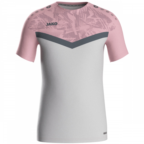 Jako Iconic poliester majica kratkih rukava — svijetlo roza/siva_EliteSport