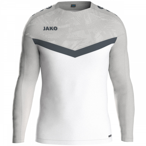 Jako Iconic sweat majica dugih rukava — bijela/siva_EliteSport