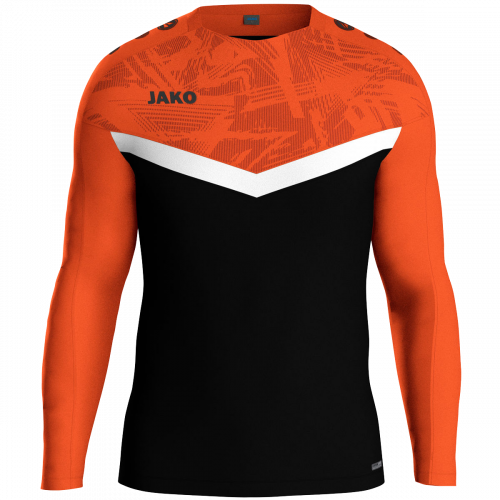 Jako Iconic sweat majica dugih rukava — narančasta/crna_EliteSport