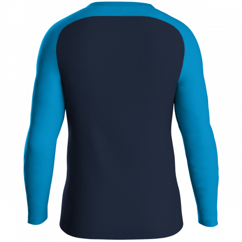 Jako Iconic sweat majica dugih rukava — nebesko plava/tamno plava/neon žuta_EliteSport