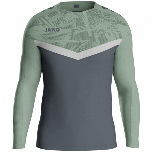 Jako Iconic sweat majica dugih rukava — sivo zelena/siva_EliteSport