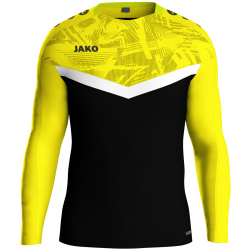 Jako Iconic sweat majica dugih rukava — žuta/crna_EliteSport