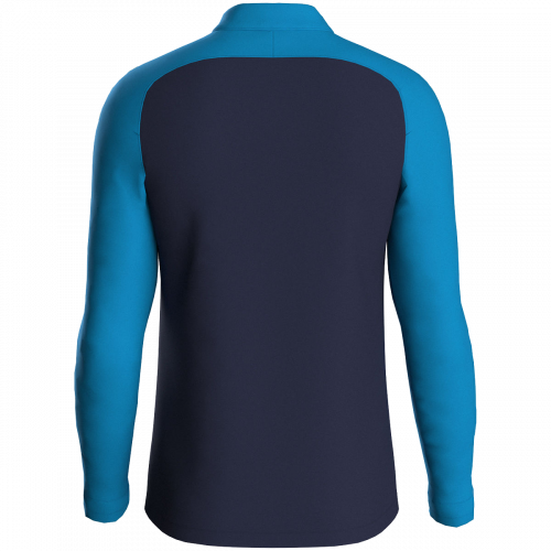 Jako Iconic ziptop majica dugih rukava – nebesko plava/tamno plava/neon žuta_EliteSport