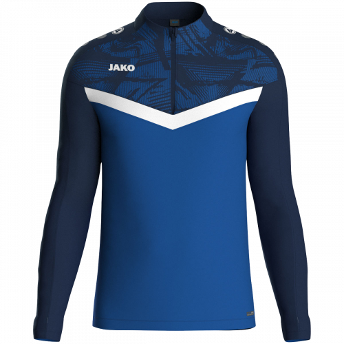 Jako Iconic ziptop majica dugih rukava – plava/tamno plava_EliteSport