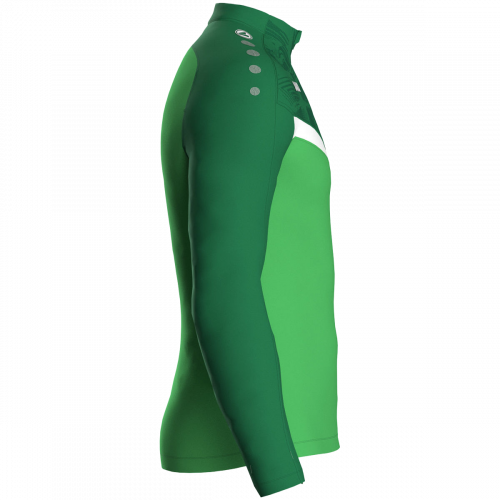 Jako Iconic ziptop majica dugih rukava – svijetlo zelena/zelena_EliteSport