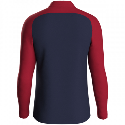 Jako Iconic ziptop majica dugih rukava – tamno plava/tamno crvena_EliteSport