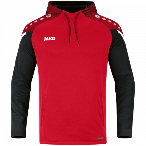 Jako Performance poliester majica s kapuljačom — crvena_EliteSport