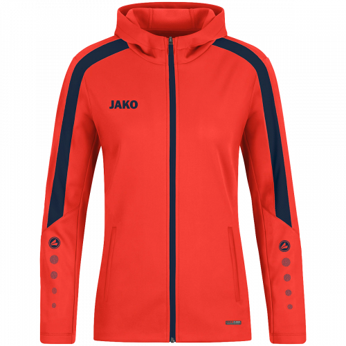 Jako Power jakna s kapuljačom – neon narančasta_EliteSport