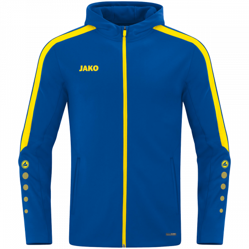 Jako Power jakna s kapuljačom – plava/žuta_EliteSport
