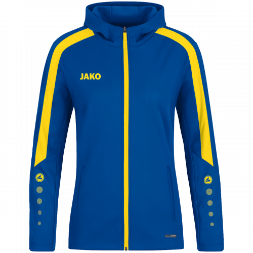 Jako Power jakna s kapuljačom – plava/žuta_EliteSport