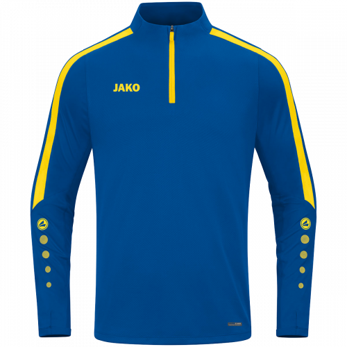 Jako Power ziptop majica dugih rukava – plava/žuta_EliteSport