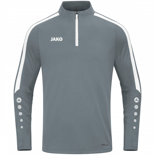 Jako Power ziptop majica dugih rukava – siva_EliteSport
