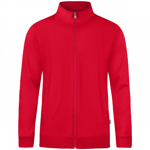 Jako Doubletex jakna s patentom – crvena_EliteSport