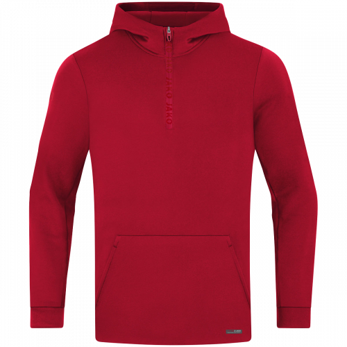 Jako Pro Casual ziptop majica s kapuljačom – tamno crvena_EliteSport