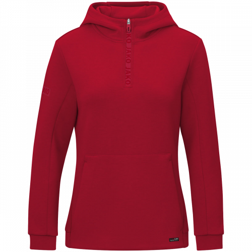 Jako Pro Casual ziptop majica s kapuljačom – tamno crvena_EliteSport