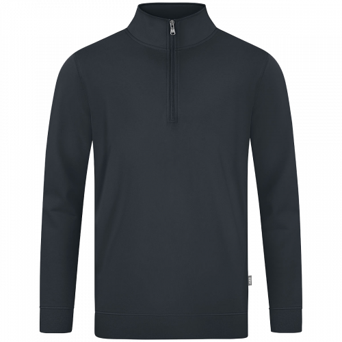 Jako Doubletex ziptop majica dugih rukava — antracit_EliteSport
