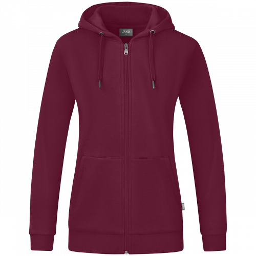 Jako Organic jakna s kapuljačom – bordo_EliteSport