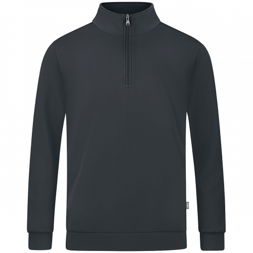 Jako Organic ziptop majica dugih rukava — antracit_EliteSport