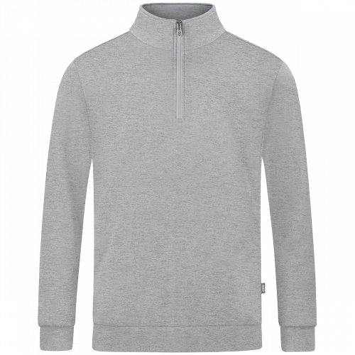 Jako Organic ziptop majica dugih rukava — svijetlo siva_EliteSport