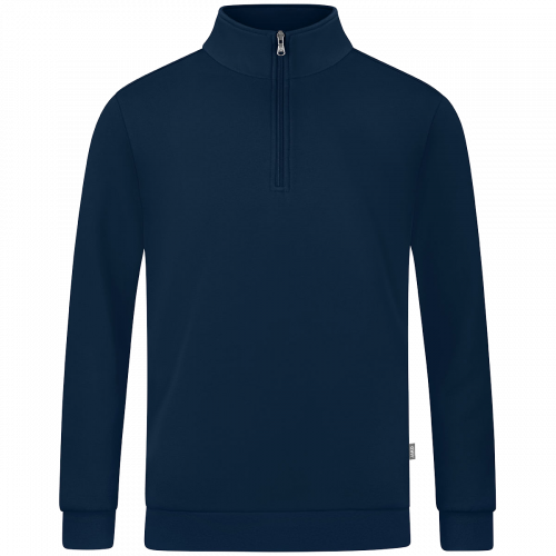 Jako Organic ziptop majica dugih rukava — tamno plava_EliteSport