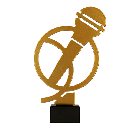 Metalni trofej Microphone_EliteSport
