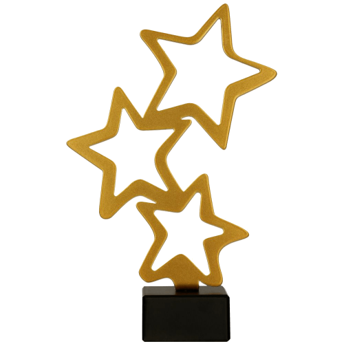 Metalni trofej Golden Stars_EliteStart