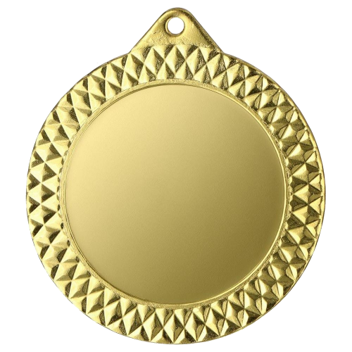 Metalna medalja Diametra s fasetiranim rubom 70mm_EliteSport