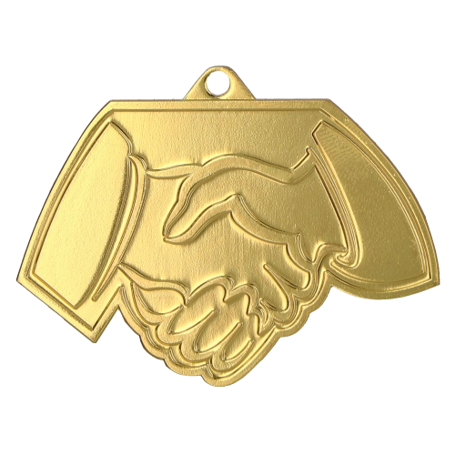 Metalna medalja Concordia s motivom rukovanja 60mm_EliteSport