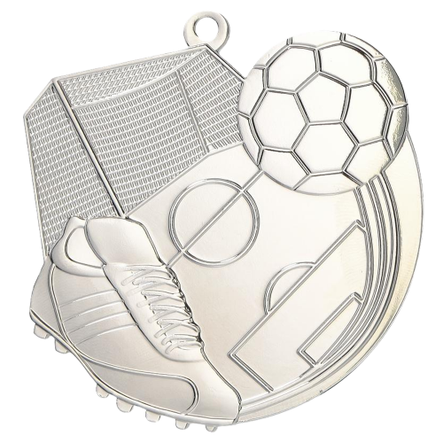 Nogometna medalja Kickoff s motivom kopačke i lopte 65x65mm_EliteSport