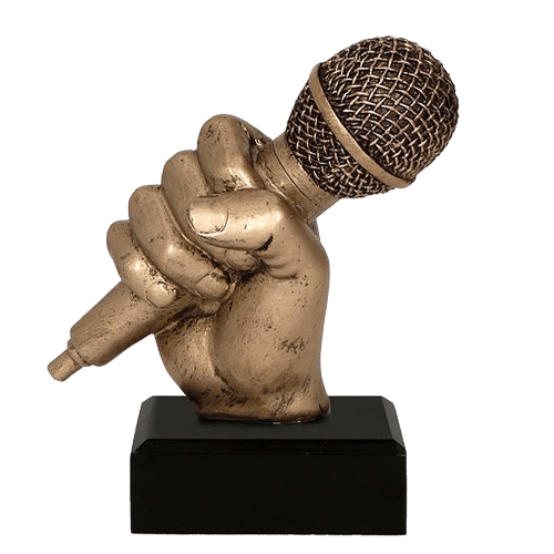 Lijevani trofej Hand with Microphone_EliteSport