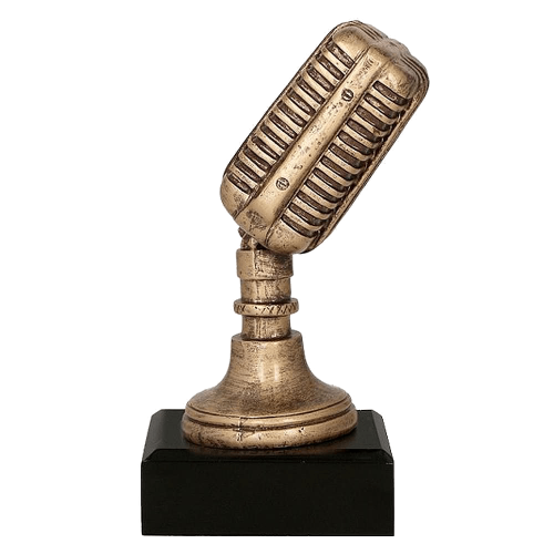 Lijevani trofej Retro Microphone_EliteSport