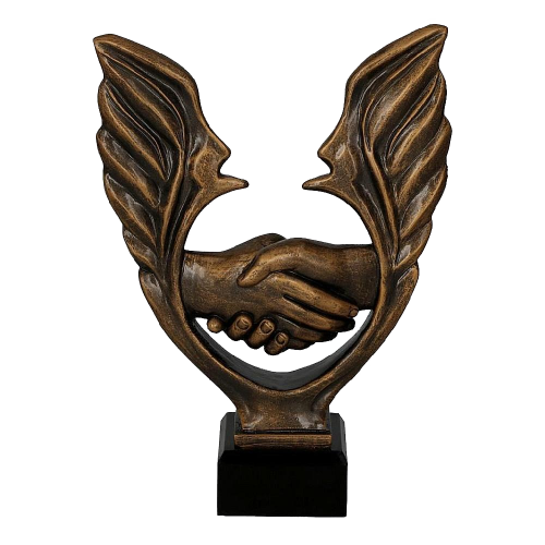 Lijevani trofej Handshake Wings_EliteSport