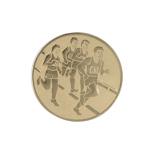 Trkački aluminijski emblem s motivom više trkača_EliteSport