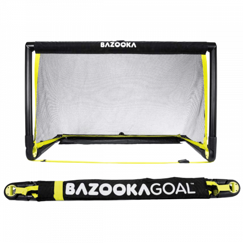 Bazookagoal Teleskopski Gol - 120 × 75 cm Crveno-bijeli - Funino Nogometni Mini Gol